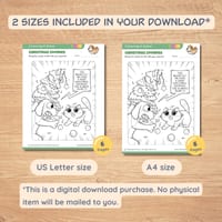 Christmas Zoomies Colouring Set, Fun Kids Comic, Cat and Dog Colouring Pages - thumbnail 7 of 8
