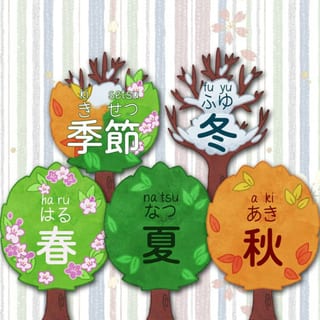 Japanese Seasons Bunting and Trees - image 3 of 4