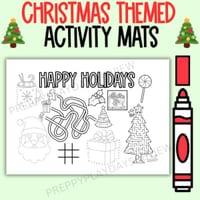 Christmas Activity Themed Pages / Placemats End of Year Activity - thumbnail 3 of 3