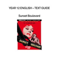 Year 12 VCE Sunset Boulevard Text Guide & 8-Week Guided Lessons