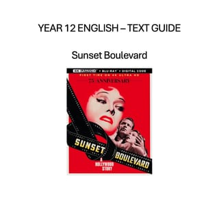Year 12 VCE Sunset Boulevard Text Guide & 8-Week Guided Lessons - image 1 of 1