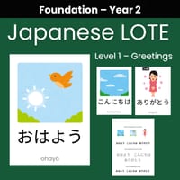 Japanese LOTE - Level 1 | Greetings (Foundation – Year 2) - thumbnail 1 of 1