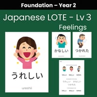 Japanese LOTE – Level 3 | Feelings (Foundation - Year 2) - thumbnail 1 of 1