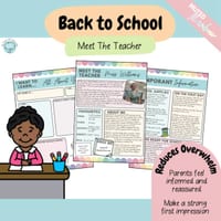 Meet The Teacher - Editable Back to School Set (Muted Rainbow) - thumbnail 4 of 4