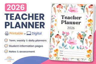 2026 Teacher Planner | Printable & Digital | Australian Curriculum Aligned - image 1 of 4
