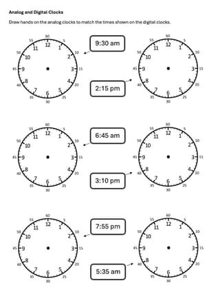 Time Year 4 Worksheets - image 2 of 5