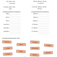 Time Year 4 Worksheets - thumbnail 3 of 5