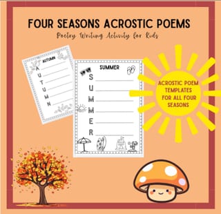 Four Seasons Acrostic Poems - image 1 of 1