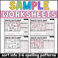 Short E CVC Word Families Phonics, Spelling, and Word Sorting Foundation and  1st grade - thumbnail 4 of 5