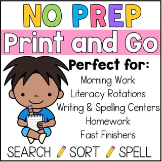 Short E CVC Word Families Phonics, Spelling, and Word Sorting Foundation and 1st grade - image 5 of 5