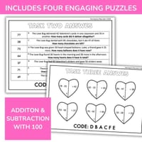 Valentine's Day Escape Room | Addition & Subtraction within 100 | Year 2 & 3 - thumbnail 2 of 4