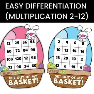 Easter Maths - Multiplication Fact Fluency Game (2 to 12 Times Tables) - image 3 of 4
