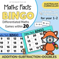 Maths Facts Bingo Game – Addition, Subtraction, Doubles to 20 | Maths Fluency