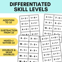 Maths Facts Bingo Game – Addition, Subtraction, Doubles to 10 | Maths Fluency - thumbnail 4 of 6