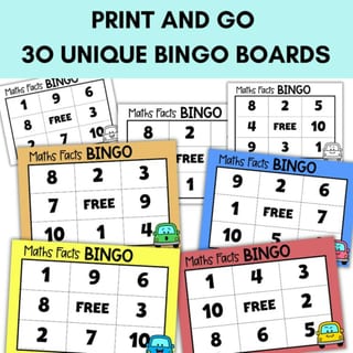 Maths Facts Bingo Game – Addition, Subtraction, Doubles to 10 | Maths Fluency - image 5 of 6