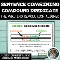 Combining Sentences Compound Predicate | Sentence-Level Writing | Writing Revolution Aligned - thumbnail 1 of 5