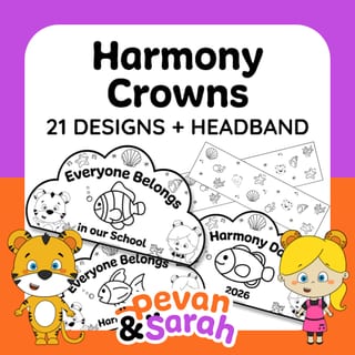 Harmony Day Crowns & Headband | 'Everyone Belongs' wearable accessories - image 1 of 7