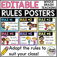Classroom Rules Posters - Class Rules and Expectations Back to School Posters