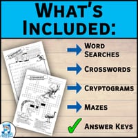 Australia Puzzle Activities Pack | Word Searches, Crosswords, Cryptograms, Mazes - thumbnail 2 of 4