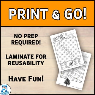 Australia Puzzle Activities Pack | Word Searches, Crosswords, Cryptograms, Mazes - image 3 of 4