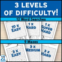 Australia Puzzle Activities Pack | Word Searches, Crosswords, Cryptograms, Mazes - thumbnail 4 of 4