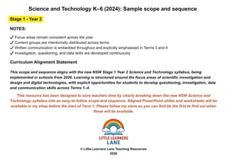 Year 2 Science & Technology Scope & Sequence + “What Changed in 2026?” Explainer - image 3 of 4