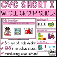 Phonics Lesson Slides CVC Short i Explicit Whole Group Teaching Slides Foundation and Year 1 - thumbnail 1 of 4