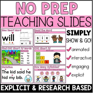 Phonics Lesson Slides CVC Short i Explicit Whole Group Teaching Slides Foundation and Year 1 - image 2 of 4