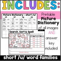Short u CVC Word Families Phonics, Spelling and Word Sorting SOR Year 1 Worksheets - thumbnail 3 of 4