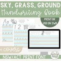 Sky Grass Ground Dirt Handwriting Tracing Practice Book - NSW/ACT - thumbnail 1 of 4