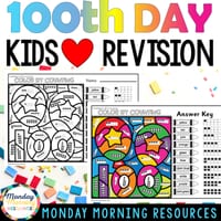 100th Day of School Numbers 0-10 Colour by Code Foundation Math Activity - thumbnail 4 of 4