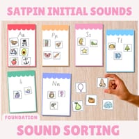SATPIN Initial Sound | Sorting Pictures and Mats | Phonological Awareness - thumbnail 1 of 4