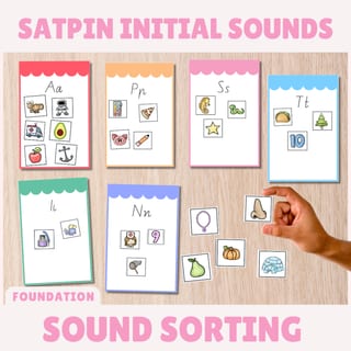 SATPIN Initial Sound | Sorting Pictures and Mats | Phonological Awareness - image 1 of 4