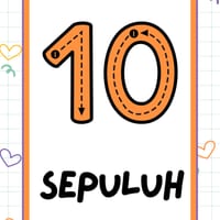 Indonesian Numbers Tracing Poster | Bilingual Number Formation (0–10) - thumbnail 4 of 5