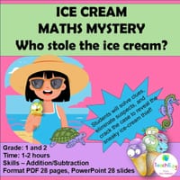 Ice Cream Mathematics Mystery Years 1 and 2