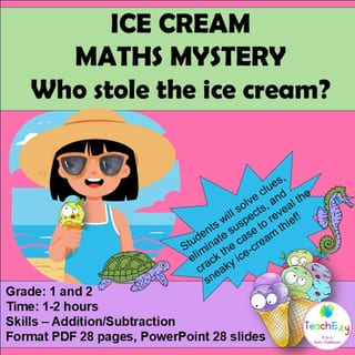 Ice Cream Mathematics Mystery Years 1 and 2 - image 1 of 4