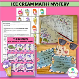 Ice Cream Mathematics Mystery Years 1 and 2 - image 2 of 4