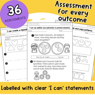 Foundation Number & Algebra Math Worksheet & Assessment Pack - image 2 of 4