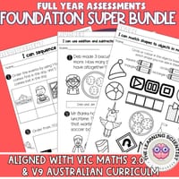 Foundation Maths Assessment SUPER BUNDLE Number Algebra Space Measurement Stats - thumbnail 1 of 4
