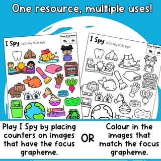 I Spy Consonant Digraphs | Phonemic Awareness & Science of Reading - image 4 of 5