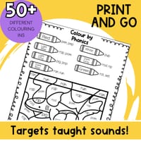 Review CVC words, Decode & Build Phonemic Awareness | Colour by Code Phonics - thumbnail 2 of 4