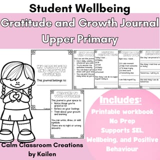 Gratitude & Growth Journal – Upper Primary (Years 3–6) - image 1 of 3