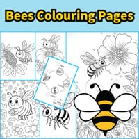 Bees Colouring Pages - thumbnail 1 of 1