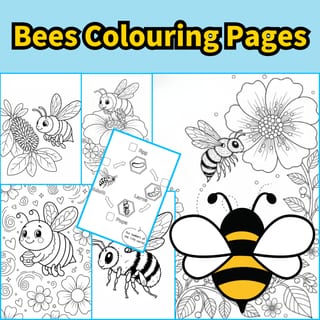 Bees Colouring Pages - image 1 of 1