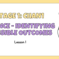 Stage 1 EAST Maths - CSQ13 & CHAN1  | Lessons 1-4 | Doubles/Near Double & Chance - thumbnail 3 of 8