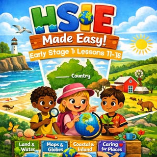 HSIE ES1 – Unit 1 (2026 Syllabus) | Lessons 11-16 | Explicit Lesson Plans, Worksheets + PowerPoint - image 1 of 5