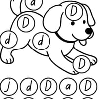 Matching Graphemes 'D' Worksheet - thumbnail 1 of 2