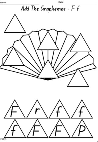 Matching Graphemes 'F' Worksheet - image 2 of 2