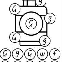 Matching Graphemes 'G' Worksheet - thumbnail 1 of 2