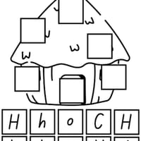 Matching Graphemes 'H' Worksheet - thumbnail 2 of 2